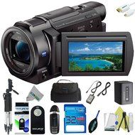 Sony FDR-AX33 4K Ultra HD Handycam Camcorder + Expo-Basic Accessory Kit - International Version