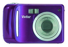 Vivitar Vivicam 12.1 MP Compact Camera, Grape (VT324N-GRAPE)