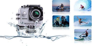 KEHAN C70 Full HD 1080P 60fps 2.0" Mini Wi-Fi Sports Action Camera 170 Degree Wide Lens with Time-Lapse/Loop Recording... N23