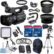 Canon XF100 Professional Camcorder with 10x HD Video lens, Compact Flash (CF) Recording with Extra 2pc 32GB High...