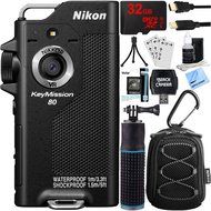 Nikon KeyMission 80 Full HD Action Camera with Built-In Wi-Fi + 32GB MicroSD Memory Card + Sport Case + Compact...