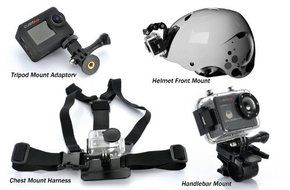 Full HD 1080P12MP Waterproof Action Sport Camera/Camcorder with Waterproof Case &amp; RF Remote Controller for Riding... N4