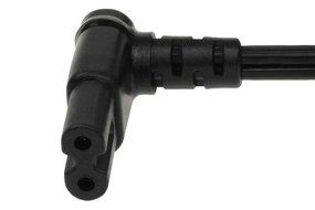 SF Cable 6ft USA low profile angled NEMA 1-15P 2 Prong Plug to IEC C7 with 18/2 SPT-2 Wire N3