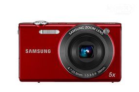Samsung EC-SH100 Wi-Fi Digital Camera with 14.2 MP, 5x Optical Zoom and Touchscreen (Red) N4