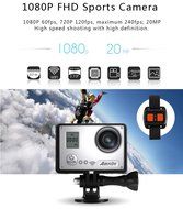 AMKOV AMK7000S 4K Ultra HD 60fps WiFi Waterproof 30M 170 Degree Wide Angle Camera with Remote Controller N9
