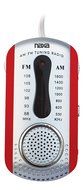 NAXA NR721RD Am/FM Mini Pocket Radio with Speaker (Red)