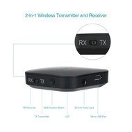 dodocool Bluetooth Audio Adapter, 2-in-1 Wireless Receiver Transmitter with 3.5mm Audio Jack for Home Audio Music... N6