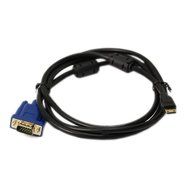 TOOGOO(R) 1.5 Metre Mini HDMI Male to VGA HD-15 pin Male Adapter Connector Cable(Black) N2