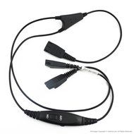 Jabra Headset Splitter Cable / Audio Cable / Training Cable / Cord with Observer Receive-Only and 2 Quick-Disconnects N5