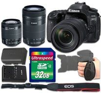 Canon EOS 80D DSLR Camera Bundle with Canon EF-S 18-55mm f/3.5-5.6 IS STM Lens + Canon EF-S 55-250mm f/4-5.6 IS...