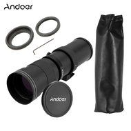 Andoer 420-800mm F/8.3-16 HD Super Telephoto Manual Zoom Lens for Canon Nikon Minolta Sony Pentax Olympus DSLR... N10