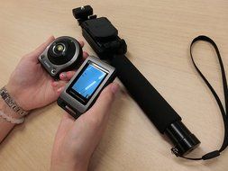 CASIO EXILIM freestyle camera limited color multi-angle stick set EX-FR10GYSET N3