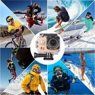 ZD App Wifi Sport Camera For Diving,Skiing,Cycling Camcorders HD1080P 60fps,Mountable Helmet/Bike Camera,With... N16