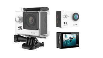 SPORER@ H9 2.0 Inch Lcd 170 degree 6G Ultra-wide Angle Lens 4K Ultra HD Waterproof Sports Helmet Camera,Wifi Remote... N17