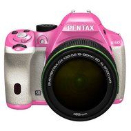 Pentax K-50 16MP Digital SLR 18-135mm Lens Kit PINK/WHITE 011
