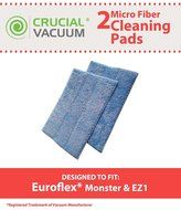 New High Quality 2PK Replacement Micro Fiber Cleaner Pads Designed To Fit Euroflex Monster EZ1 Steam Mop