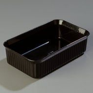 Carlisle 811003 Deliware Polypropylene Rectangular Crock, 5 lb. Capacity, 10.06 x 6.18 x 3.7", Black (Case of... N6