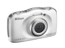 Nikon COOLPIX S33 Waterproof Digital Camera (White) - International Version N4