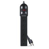 CyberPower CSB604 Surge Protector 6-Outlets 4-Ft Cord 900 Joules N2