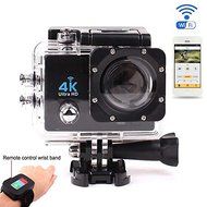 51youg 4K Ultra HD 30M Deep Diving Sports Video Helmet Camera Mini DV RF Wifi Remote Control 2.0" TFT LCD 170&deg;... N8