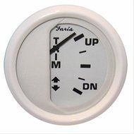 Faria Dress White 2 Trim Gauge (J/E/Suzuki Outboard) consumer electronics