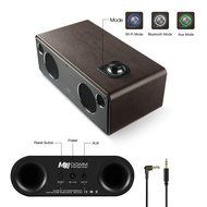 GGMM M3 Retro Wi-Fi/Bluetooth Stereo Wireless Leather Speaker | Featuring 40W Output, Multi-Room Play, Airplay... N24