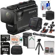 Sony Action Cam HDR-AS50 Wi-Fi HD Video Camera Camcorder with 64GB Card + Battery &amp; Charger + Case + Tripod +...
