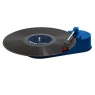 Vibe Sound VS-2006-MTS USB Mini Portable Turntable/Vinyl Archiver (Blue) - Rip Your Old Vinyl to MP3! N2
