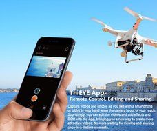 2.3K WIFI Action Camera, ThiEYE V5e Big Eye Sport Cam 16MP 1080P FHD 60M Waterproof With Amberalla Chipset Sony... N2