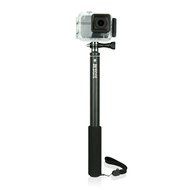 EZVIZ FIVE PLUS 4K Action Camera with Touchscreen - Black with Aluminum Lightweight Selfie Stick N3