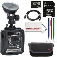 HP f310 1080p HD GPS G-Force Car Dashboard Video Recorder Camera with 64GB Card + Case + Power Pack + HDMI Cable... N2