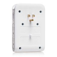 Bestten Wall Outlet Surge Protector with Dual USB Charging Ports (3.1A) and 4 Outlets, Top Cell Phone Dock, Portable... N16