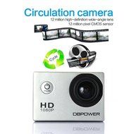 DBPOWER Waterproof Action Camera 12MP 1080P HD with 2 Batteries and Free Accessories Kit(White) N16