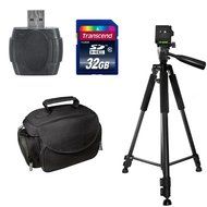 Sony HDR-PJ210 Digital HD Camcorder with Must Have Accessory Kit - Includes 32GB High-Speed SDHC Card + Card Reader... N2