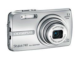 Olympus Stylus 740 7.1MP Digital Camera with Digital Image Stabilized 5x Optical Zoom (Silver) N7