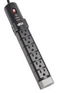 Tripp Lite 8 Outlet Surge Protector Power Strip, 6ft Cord Right Angle Plug, Tel/Modem, &amp; $150K INSURANCE (TLP806TEL)