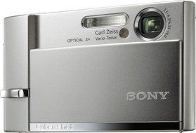 Sony Cybershot DSC-T50 7.2MP Digital Camera with 3x Optical Zoom (Silver) N8