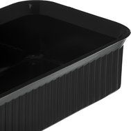 Carlisle 811003 Deliware Polypropylene Rectangular Crock, 5 lb. Capacity, 10.06 x 6.18 x 3.7", Black (Case of... N8