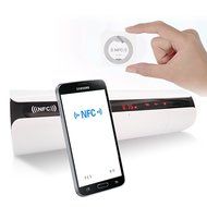 ITART Wireless Bluetooth Portable Hi-Fi Speakers with LED Touch Screen TF Card Support Speaker (Silver) N4