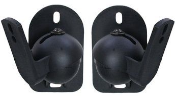 VonHaus Black Universal Wall Mount Speaker Brackets x 2 N5