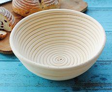 Astra shop 7 Inch Round Banneton Brotform Bread Dough Proofing Rising Basket Bowl Perfect for Making Artisan Bread... N4