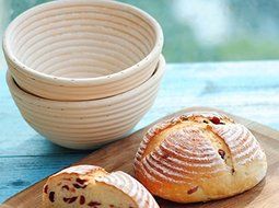 Astra shop 7 Inch Round Banneton Brotform Bread Dough Proofing Rising Basket Bowl Perfect for Making Artisan Bread... N5