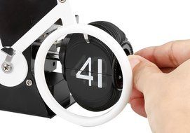Bicycle Auto Flip Clock - 12 Hour Time Format, Quartz Action, 2 AA Batteries N5