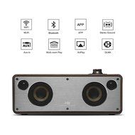 GGMM M3 Retro Wi-Fi/Bluetooth Stereo Wireless Leather Speaker | Featuring 40W Output, Multi-Room Play, Airplay... N29