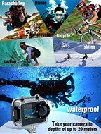 Full HD 1080P12MP Waterproof Action Sport Camera/Camcorder with Waterproof Case &amp; RF Remote Controller for Riding... N5