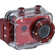Vivitar DVR786HD 1080p HD Waterproof Action Video Camera Camcorder (Red) with Remote, Helmet &amp; Bike Mounts N4