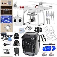 DJI Phantom 3 Standard Quadcopter Drone with 2.7K Video Camera Bundle Includes Ultimaxx Hard-shell Backpack +2...