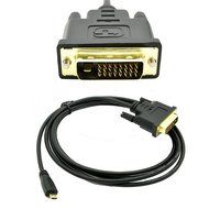 Get It Home (1 Pack) High Speed Micro Hdmi to DVI-D (dual link 24+1) Cable Male-male (6 Feet) for Hd Quality Video... N3