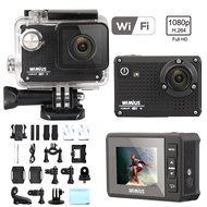WiMiUS 1080P HD Action Camera WiFi Waterproof 12MP Sports Camera Camcorder Dash Cam Helmet Camera (S1-Black) N4