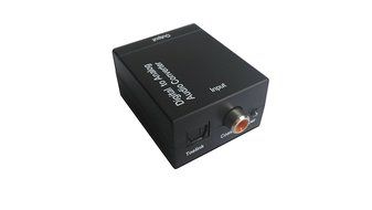 Easyday Digital Optic Coaxial RCA Toslink Signal to Analog Audio Converter Adapter with 1.5m Optical Cable N4